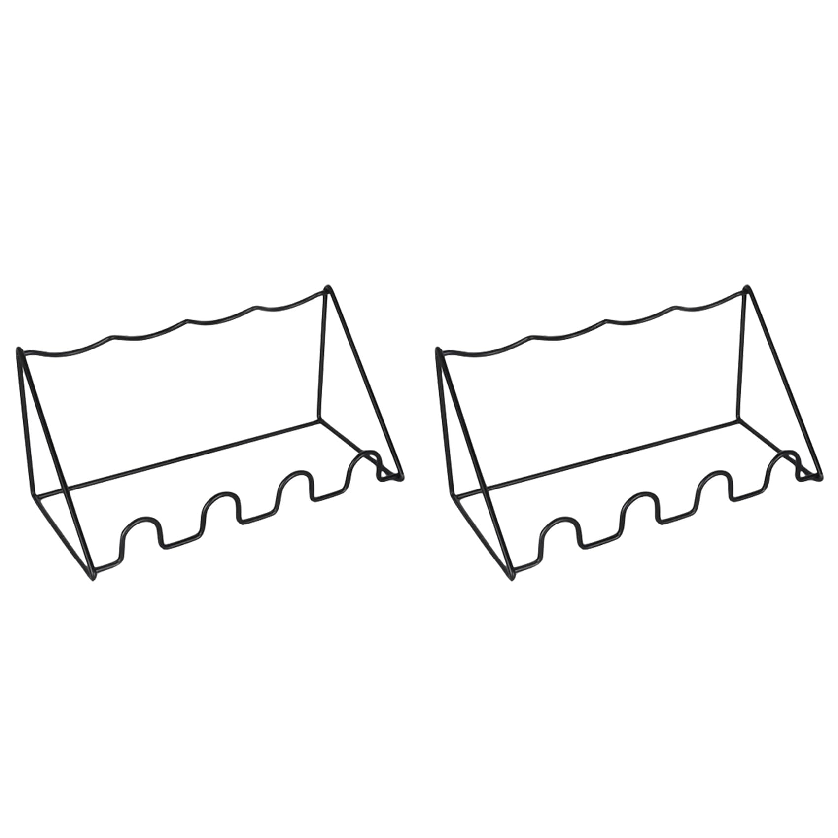 Hndhbfgrt 2X Wave Shaped Wine Display Stand Wine Bottle Storage Racks Multi Groove Wine Holder Cabinet Shelf Organizer Bar Tools