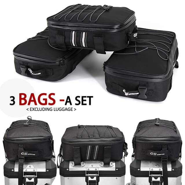 Halifu Waterproof Motorcycle Top Case Bag - Fits BMW GS, RT, S1000XR & Other Models (Side Bag Set)
