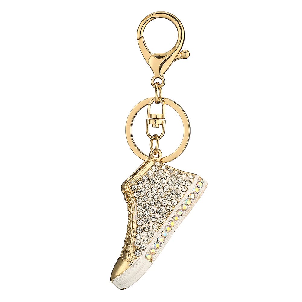 ARFUKA Keyring Shoes Pendant Keyring Rhinestone Crystal Keyring Car Key Chain Key Holder Handbag Purse Charm, Gift Ideas for Her and Him, Gift Exchange Ideas