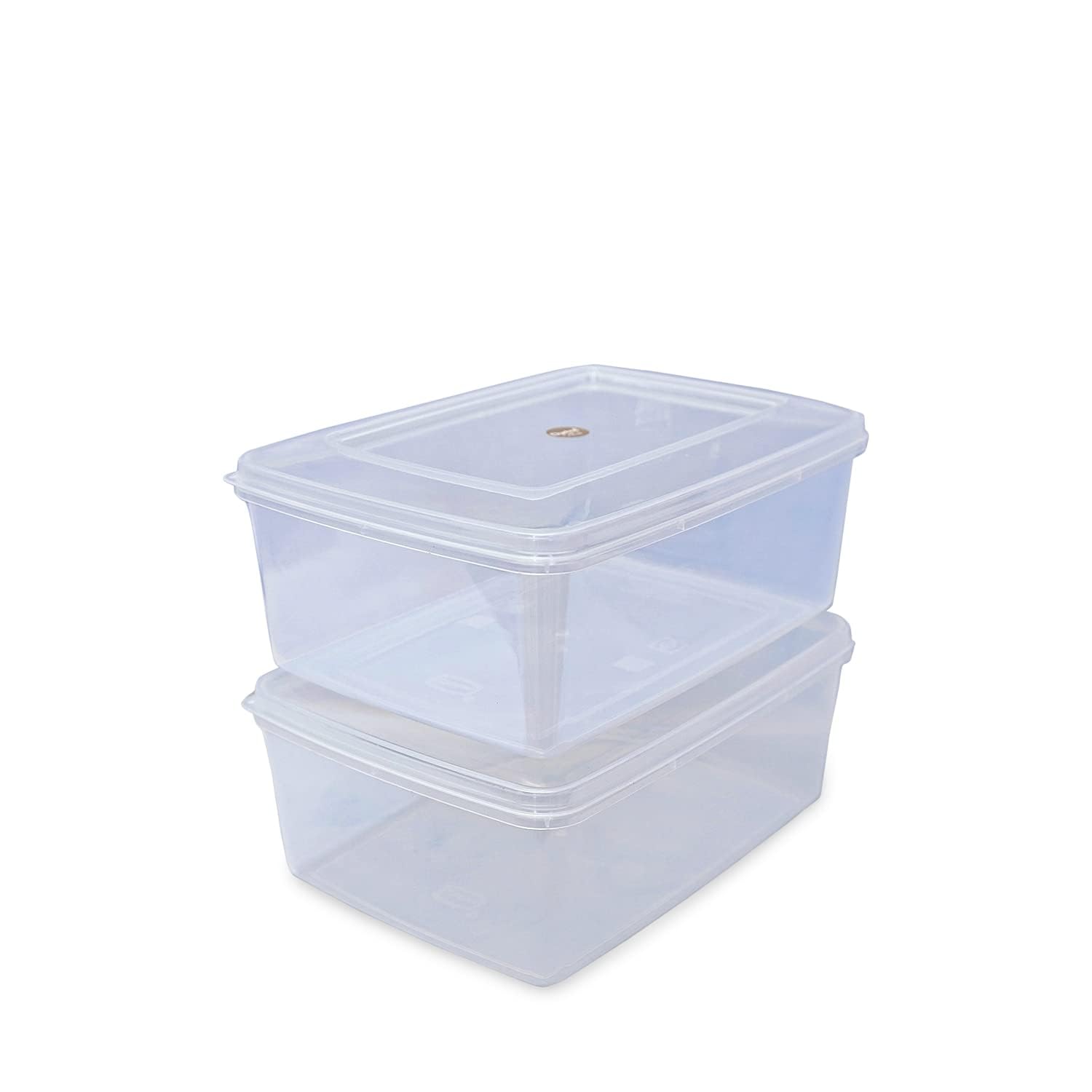Chetan Rectangle Plastic Storage Boxes, Transparent Containers, Medium Boxes With Lock System for Jewellery/Medicines/Stationery/Cosmetics/Accessoriesand More (LXBXH- 26 x 18.5 x 10 cm)- Pack of 2-image-17