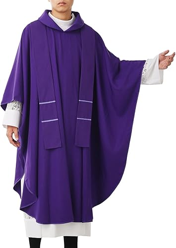 Miniatura 12 de BLESSUME Esperanza/Espíritu Iglesia Sacerdotes Sólidos Casulla Misas Vestiduras