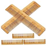 FRCOLOR Holzkamm Bambuskamm Antistatisch Ergonomischer Haarkamm 5 Stück für...