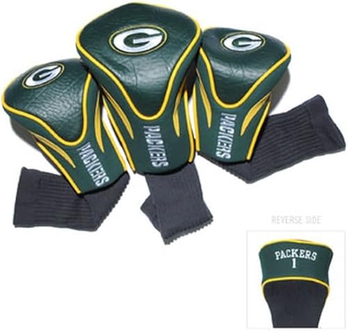 Team Golf NFL Numerado 1, 3 y X, se adapta a conductores de gran tamaño, utilitarios, clubes de rescate y calles, forro de terciopelo para