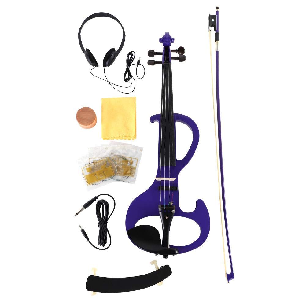 Violin, RiToEasysports Electric Violin 4/4 Full Size with Case Bow Rosin Musical Instrument