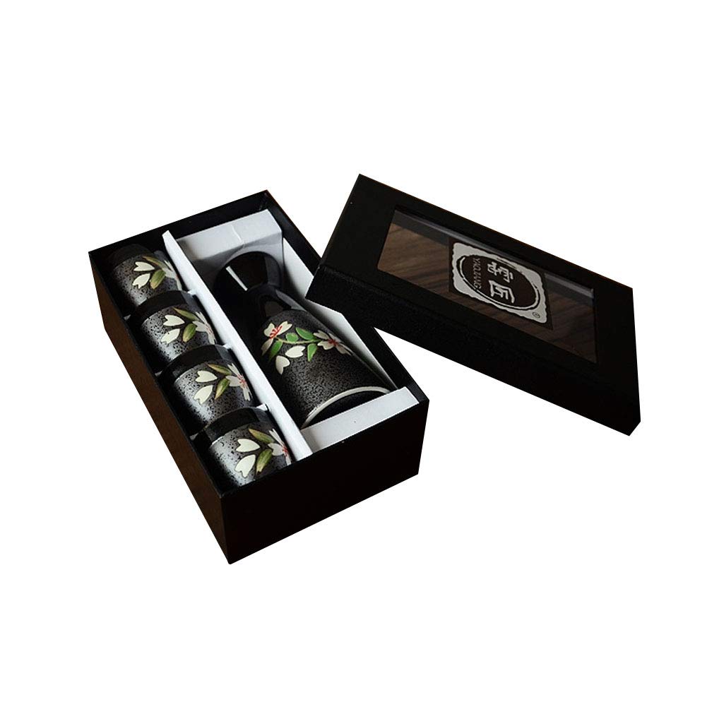 Glazen Sake-set Japans, Sake Pot Sake Cup Transparant Modern Gebruikt voor thuisfeesten en geweldige cadeaus Sake Cups Sake Pot 1Vessel Cup voor
