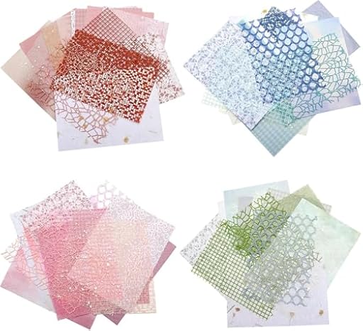 60 hojas de papel de scrapbook scrapbooking decoración de encaje y malla papel decorativo para manualidades papels de malla papels texturizado para diario, fabricación de tarjetas, envoltura de regalo | Ya disponible en tu tienda friki favorita! En mundofriki.es! 60 hojas de papel de scrapbook scrapbooking decoración de encaje y malla papel decorativo para manualidades papels de malla papels texturizado para diario, fabricación de tarjetas, envoltura de regalo | Ya disponible en tu tienda friki favorita! En mundofriki.es!