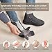 FitVille Diabetic Winter Boots for Men Fully Adjustable Straps Men Snow Boots Wide Neuropathy with Warm Fur Lining