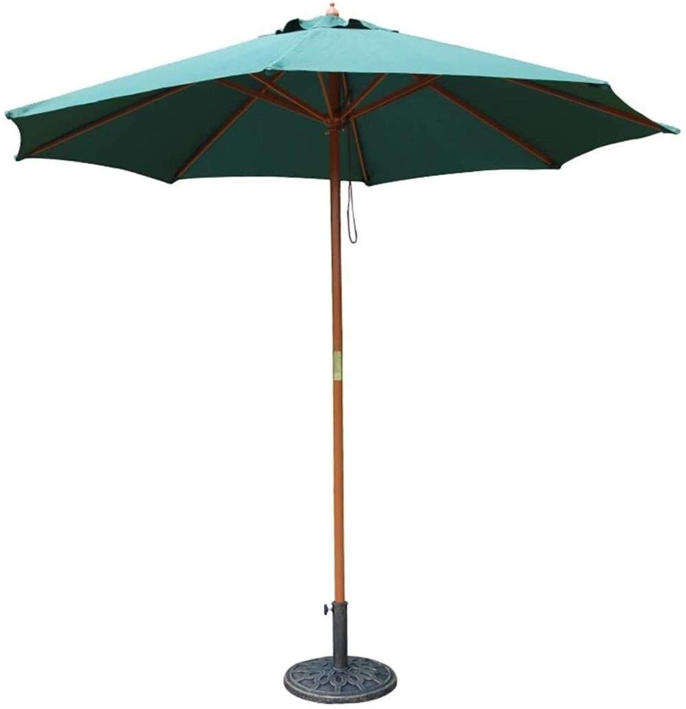 Sombrilla para mesa de terraza de madera y 2,7 metros de diametro para jardin sin base 5