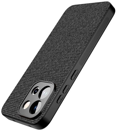 Image of Kapa Soft Full Fabric Protective Back Case Cover for OnePlus 13S | Shockproof Slim Hard Anti Slip Back Case (Black)