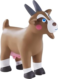 HABA Little Friends Goat - Chunky Plastic Farm Animal Toy Figure (3" Tall)