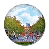 'N/A' Espagne Magnet Espagne Las Ramblas Barcelone Aimant de réfrigérateur 3D Artisanat Souvenir Cristal Réfrigérateur Aimants Collection Cadeau de Voyage
