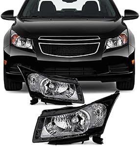 AKKON - For 2011 2012 2013 2014 2015 Chevy Cruze Clear Headlights Driver + Passenger Side Replacement