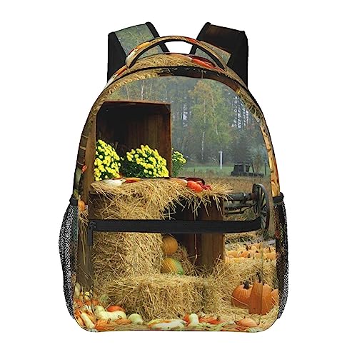 Sac à dos de voyage imprimé automne idéal pour les weekends de fête