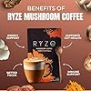 RYZE SUPERFOODS Mushroom Coffee Dark Roast, 6 Adaptogenic Mushrooms & Prebiotic Blend, Instant Coffee Supports Energy, Focus, Digestion & Immunity, Lions Mane & Turkey Tail, 30 Servings. #1