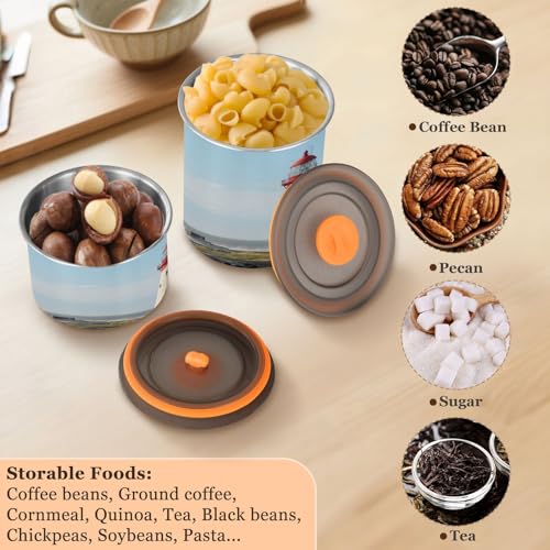 Lata de café hermética ATTX acero 900 ml miniatura 5