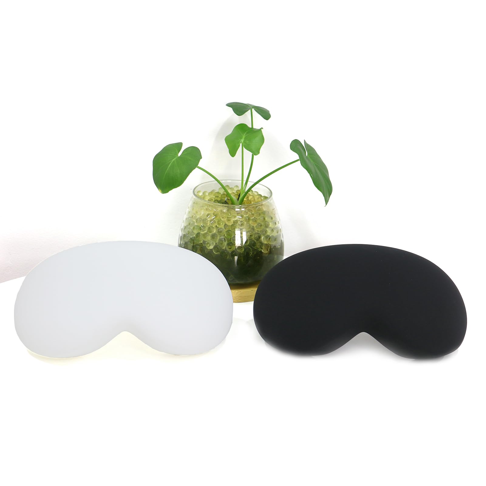 Generic Silicone case for Apple Vision Pro case Shock, Scratch and dust Resistant for Apple Vision pro VR Headset (Black&White)