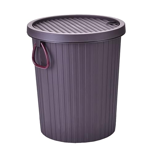 LIFKOME Cubo de drenaje de heces de té, cesta de basura para escritorio de oficina, cubos de basura con tapas, contenedor de basura para heces de