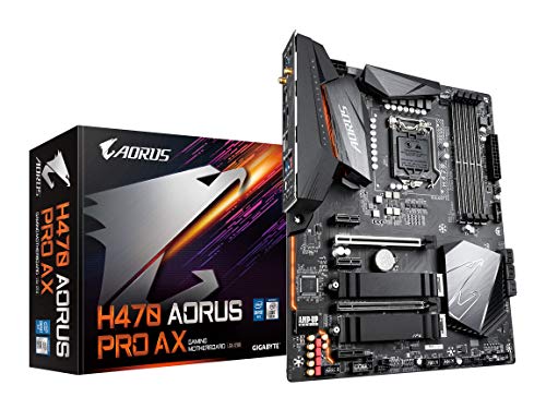 Image of GIGABYTE H470 AORUS PRO AX with Direct 11+1 Phases Digital VRM Design, Intel Wi-Fi 6 802.11ax, Intel 2.5GbE LAN, USB 3.2 Gen2 Type-C,RGB Fusion 2.0