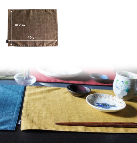 Amazon.co.jp: fabrizm 日本製 ランチョンマット 40×30cm むら糸