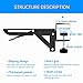 OUGIC Desk Extender Clamp for DIY Custom Wooden Desk Extender Board (Board not Included), Punch-Free Clamp on (2 Packs)