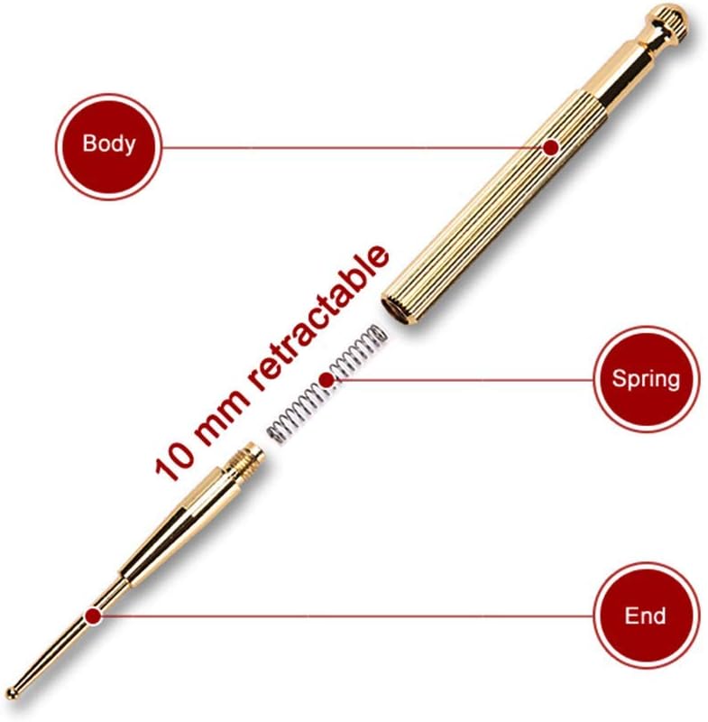 Bеѕt Cуbеr Mоndау 🔥 Facial Reflexology Tools, Double Headed Spring Loaded Ear and Body Point Probe Stimulator, Acupoint Search Massage Pen,Tool for Facial Stimulation Therapy