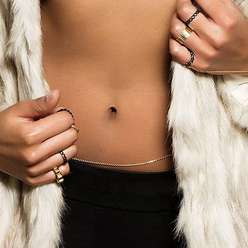 Custom 14k Solid Gold Belly Chain 