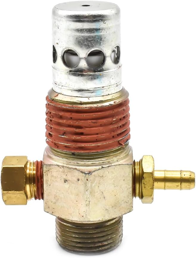 Interstate Pneumatics CVC7043 Air Compressor Check Valve, 1/2 Inch Male x 1/8 Inch Female NPT Line Port, Steel