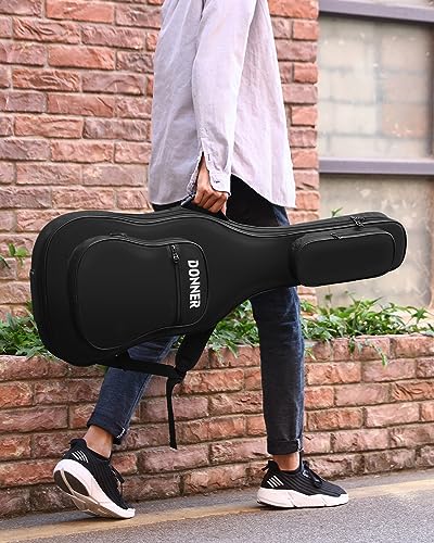 Donner 39 Inch Electric Guitar Gig Bag, 0.4 Inch Padding, 600D Nylon, Black - image 7