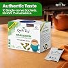 QuikTea Instant Cardamom Chai Tea Latte Unsweetened, 10 Single-Serve Sachets, Artisanal Indian Chai Latte Mix, Just Add Hot Water, Low Caffeine, Non-GMO, Gluten Free