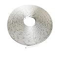 Instatrim 3/4 Inch (Covers 3/8" Gap) Flexible, Self-Adhesive, Caulk and Trim Strips for Floors, Ceilings, Countertops and More (White, 50ft Long, 1 Pack)