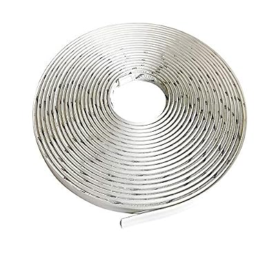 Instatrim 3/4 Inch (Covers 3/8" Gap) Flexible, Self-Adhesive, Caulk and Trim Strips for Floors, Ceilings, Countertops and More (White, 50ft Long, 1 Pack)