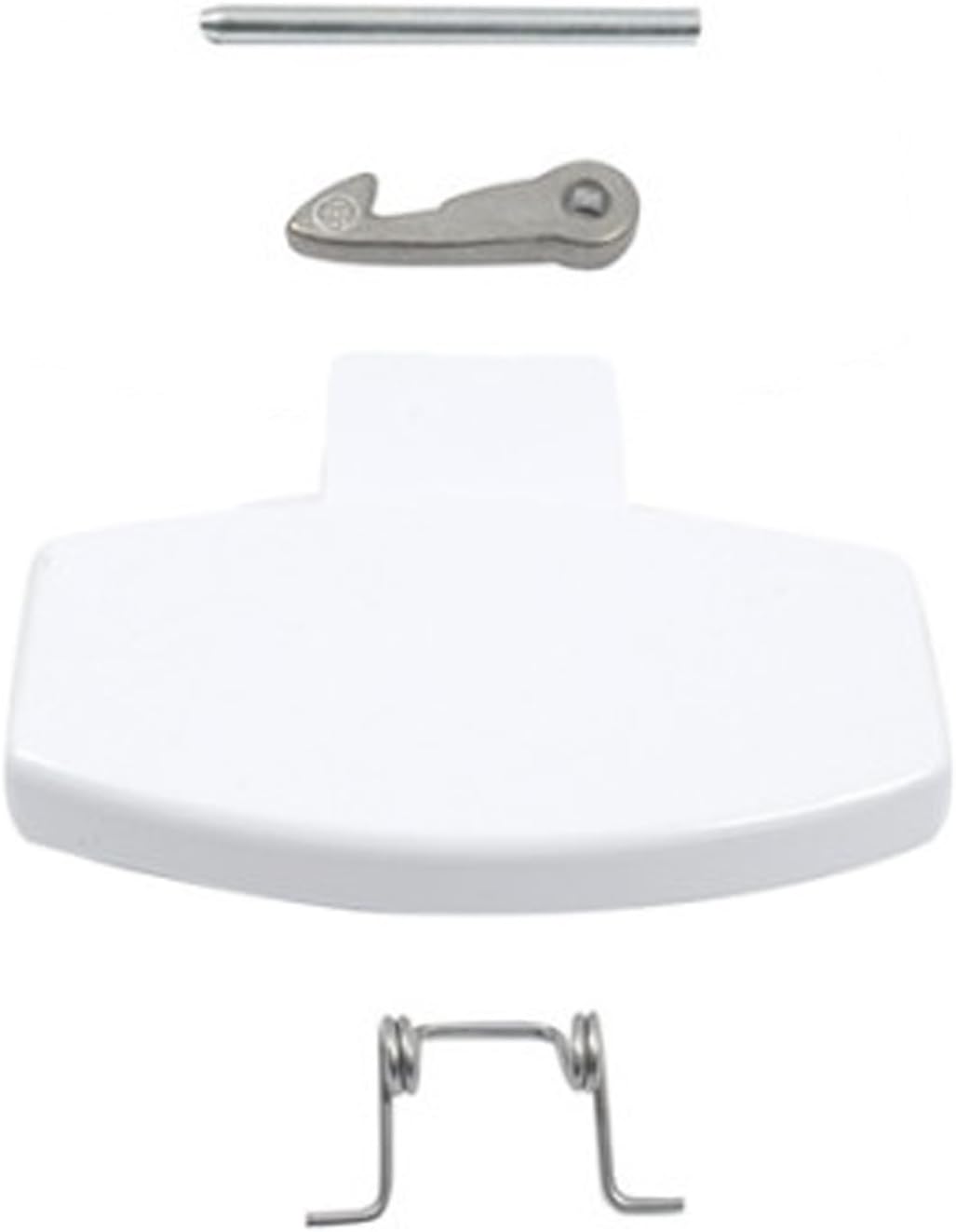 SPARES2GO Door Handle Kit for Ariston CAWD 125 (AUS) CAWD 125 (EX) Washing Machine (White)