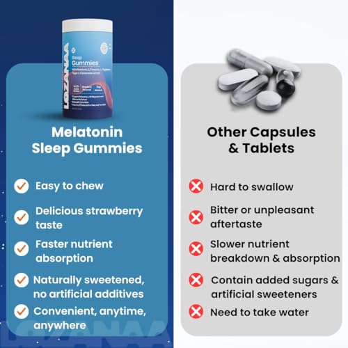 Image of Melatonin Sleep Gummies 3 mg With L-Theanine, L-Tryptophan, Chamomile & Magnesium | Supports Up to 8 Hours Uninterrupted Sleep | Non-Habit Forming | 30 Veg Gummies