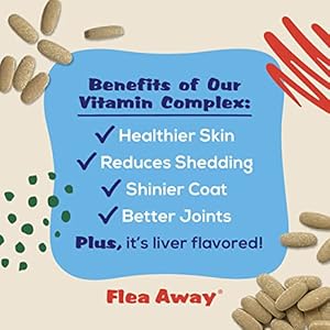 All Natural Supplement for Fleas, Ticks, and Mosquitos Prevention for Dogs and Cats, 100 Chewable Treat Tablets, Single