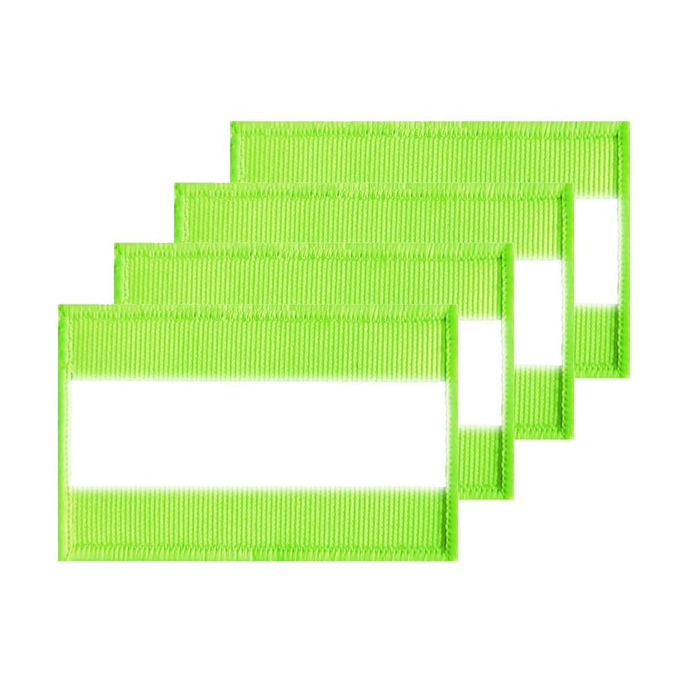 Yeenano Dark Reflective Safety Patches,4Pcs Reflective Hook Loop Patches Running Armbands Night Fluorescent Fastener Patches For Firefighter Rescue Police Jacket Backpacks Harness Night Riding Dogs Vests