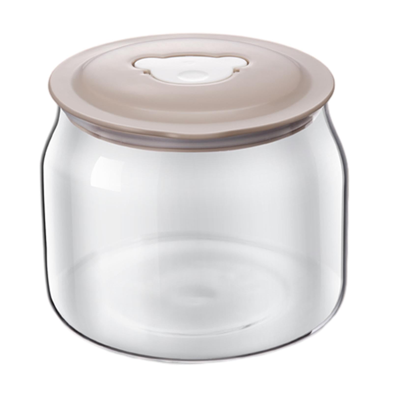 Klare Glasbehälter, Joghurtgläser Aus Glas, Ersatzgläser für Pudding Und Joghurt, Glasbehälter für Milch, Marmeladen Und Mousse, Flasche mit Deckel