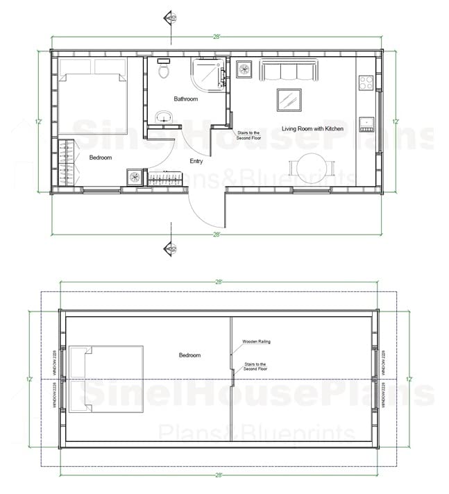 Tiny House Floor Plans 2 Bedroom Lofts
