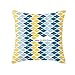 Homxi Funda Cojin Nordico 40 40 Fundas Cojines de Poliester Rombos Enjoy The Little Things! Amarillo Azul