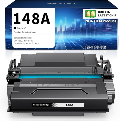 Image of 148A W148A Toner Cartridge Replacement for HP 4001n 4101fdw ,1 Black | with Chip, 148A 148X Work for MFP 4101fdn 4101fdw 4001dn LaserJet Pro 4001dw 4001n Printer
