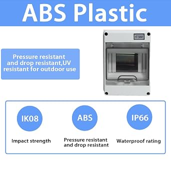 Distribution Protection Box Consumer Unit 5Way Din Rail Enclosure