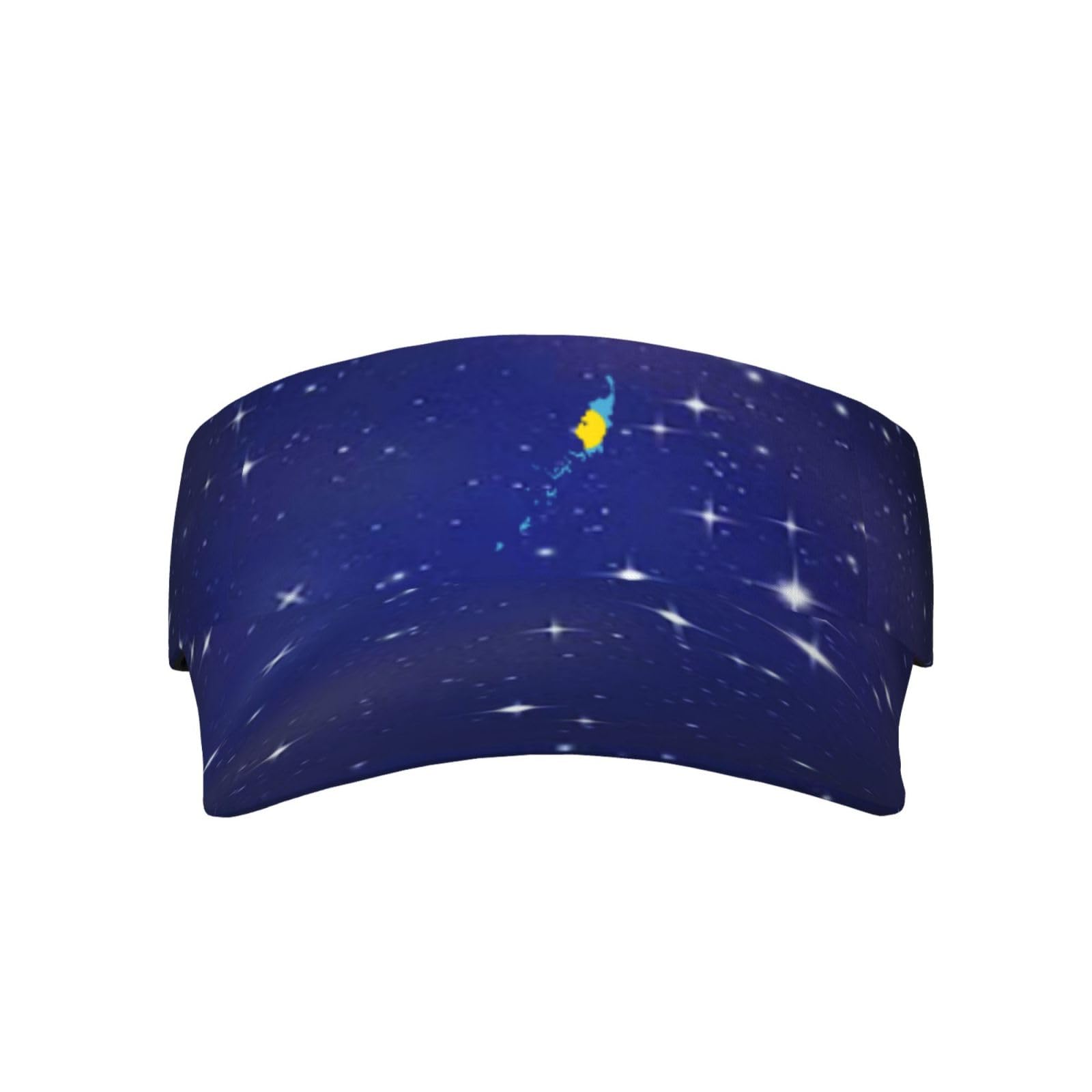 Joisbs Palau Flag Map Unisex Sun Visor Cap - Ultimate UV Protection for Stylish Outdoor Fun Black
