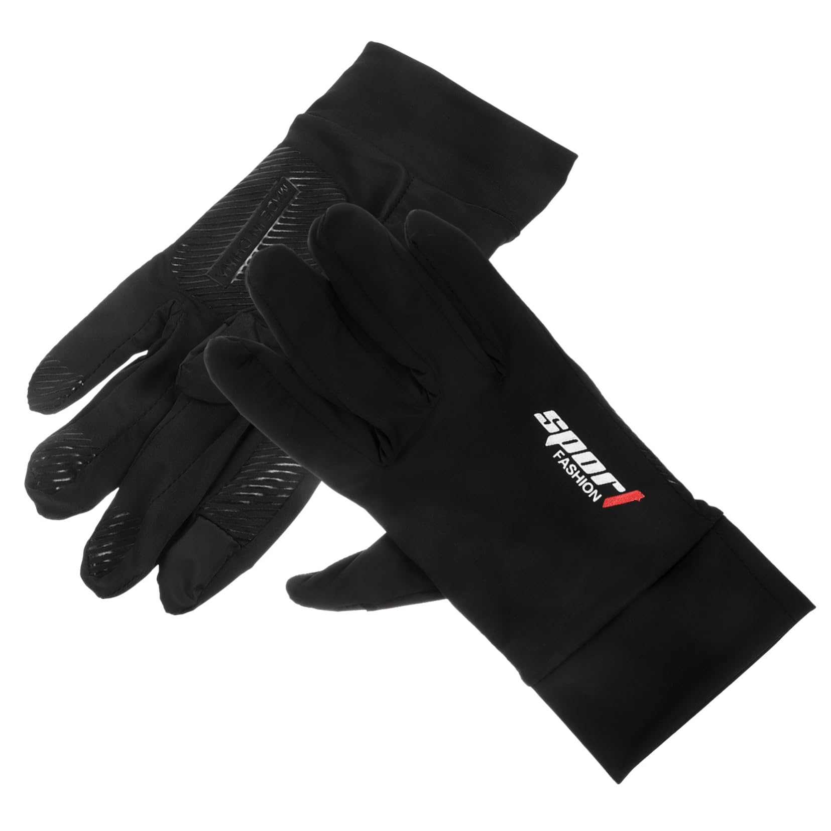 GALPADA 1Pair Reflective Cycling Gloves for Men Women Warm Full Finger Bike Gloves with Lost Buckle Design Non Slip Palm Black