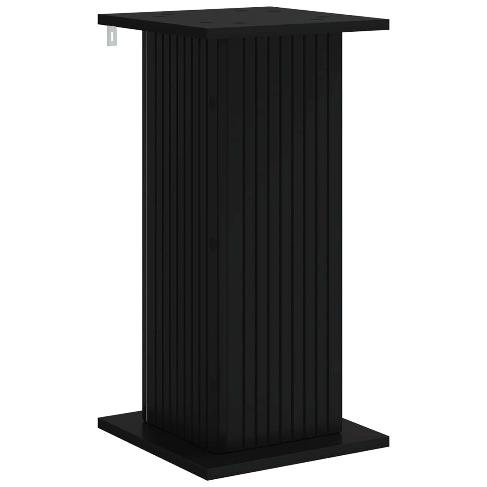 Support plante noir en bois d'ingénierie 2 pcs 30,5 x 30 x 60,5 cm pour intérieur jardin balcon terrasse, support tuteur pot jardinière pour maintien croissance plante grimpante décor