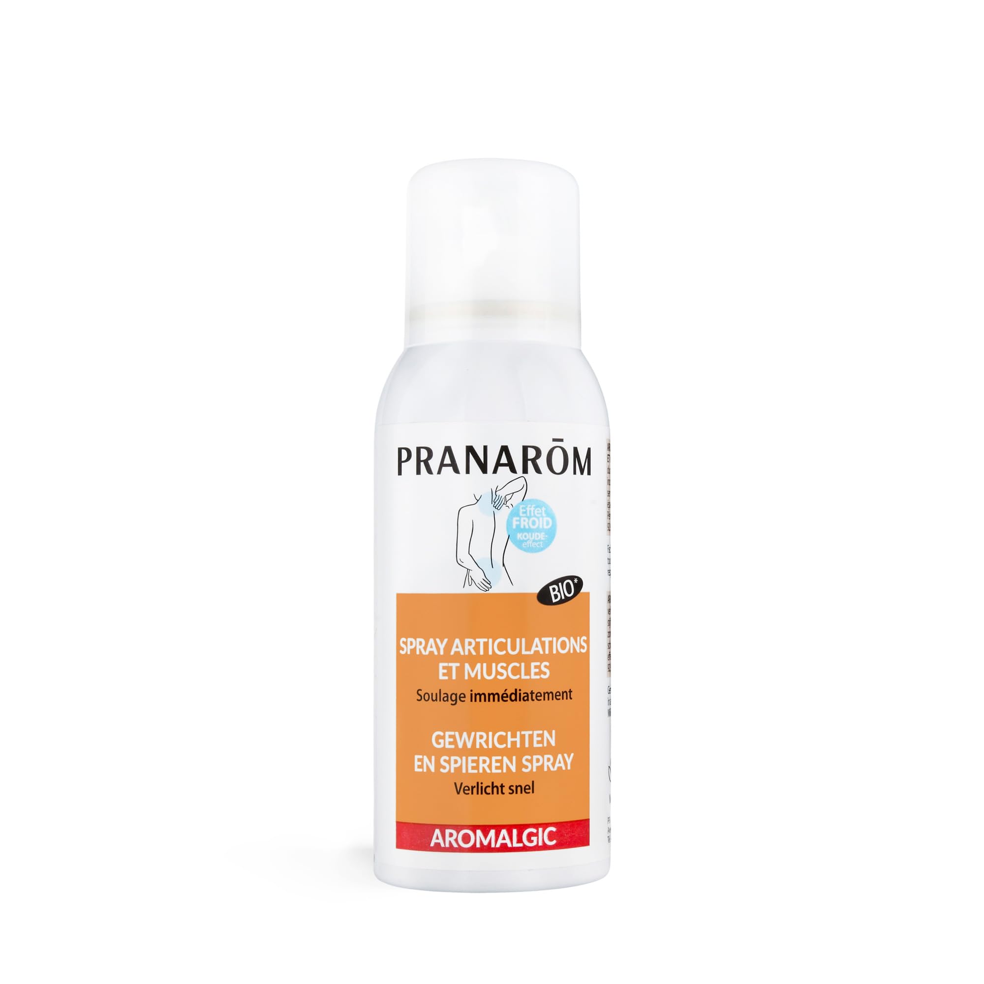 PRANARÔM - Aromalgic - Spray "​Articulations & Muscles" - À Base D'Huiles Essentielles Bio HECT - Soulage Immédiatement - 75 Ml