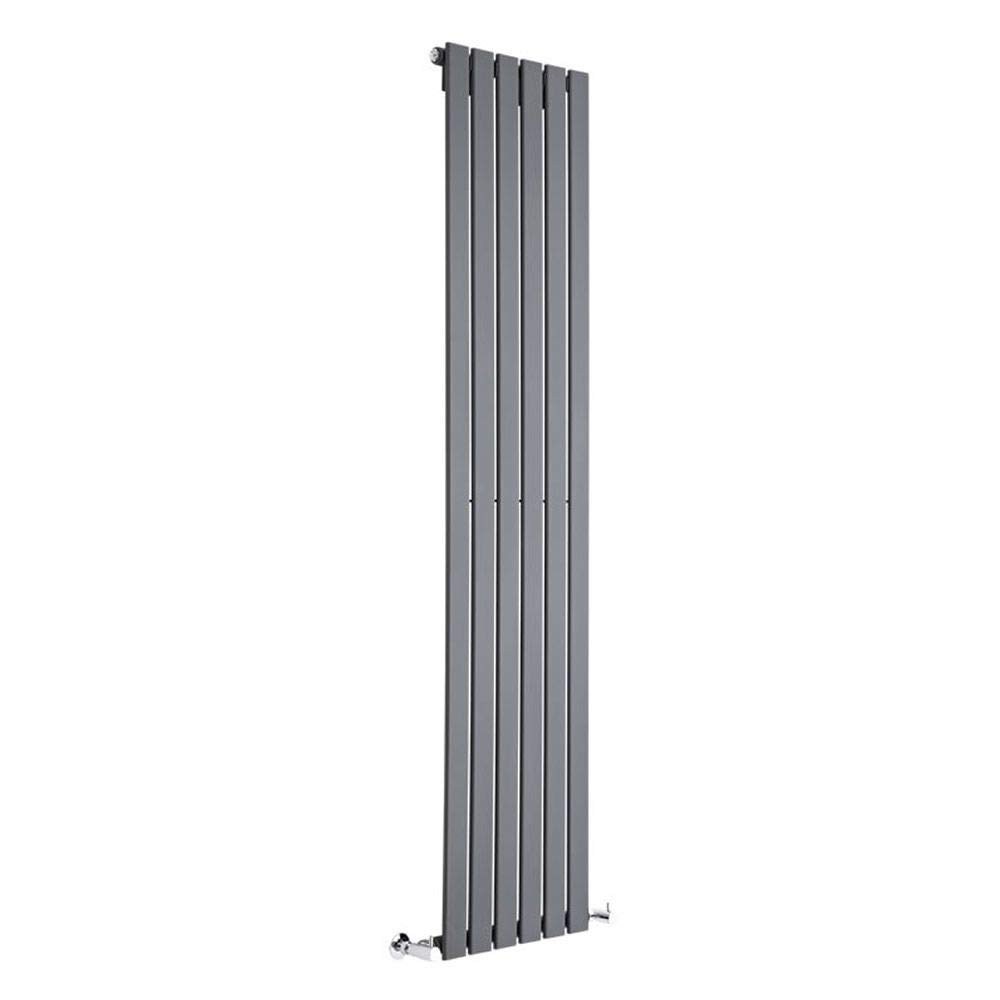 Milano Alpha Anthracite Vertical Single Flat Panel Radiator - 1780mm x 420mm