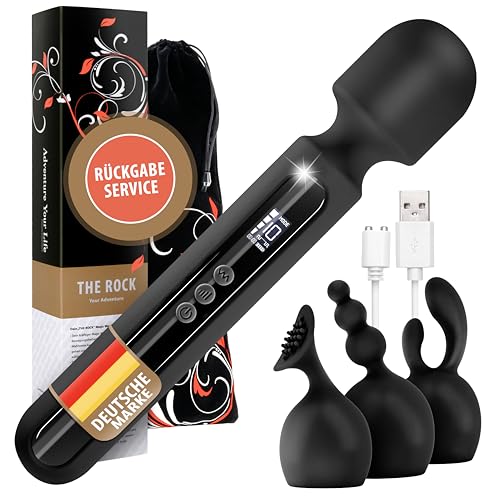 THE ROCK XXL Akku - Vibration für Frauen Magic Wand [EXTRA STARK]
