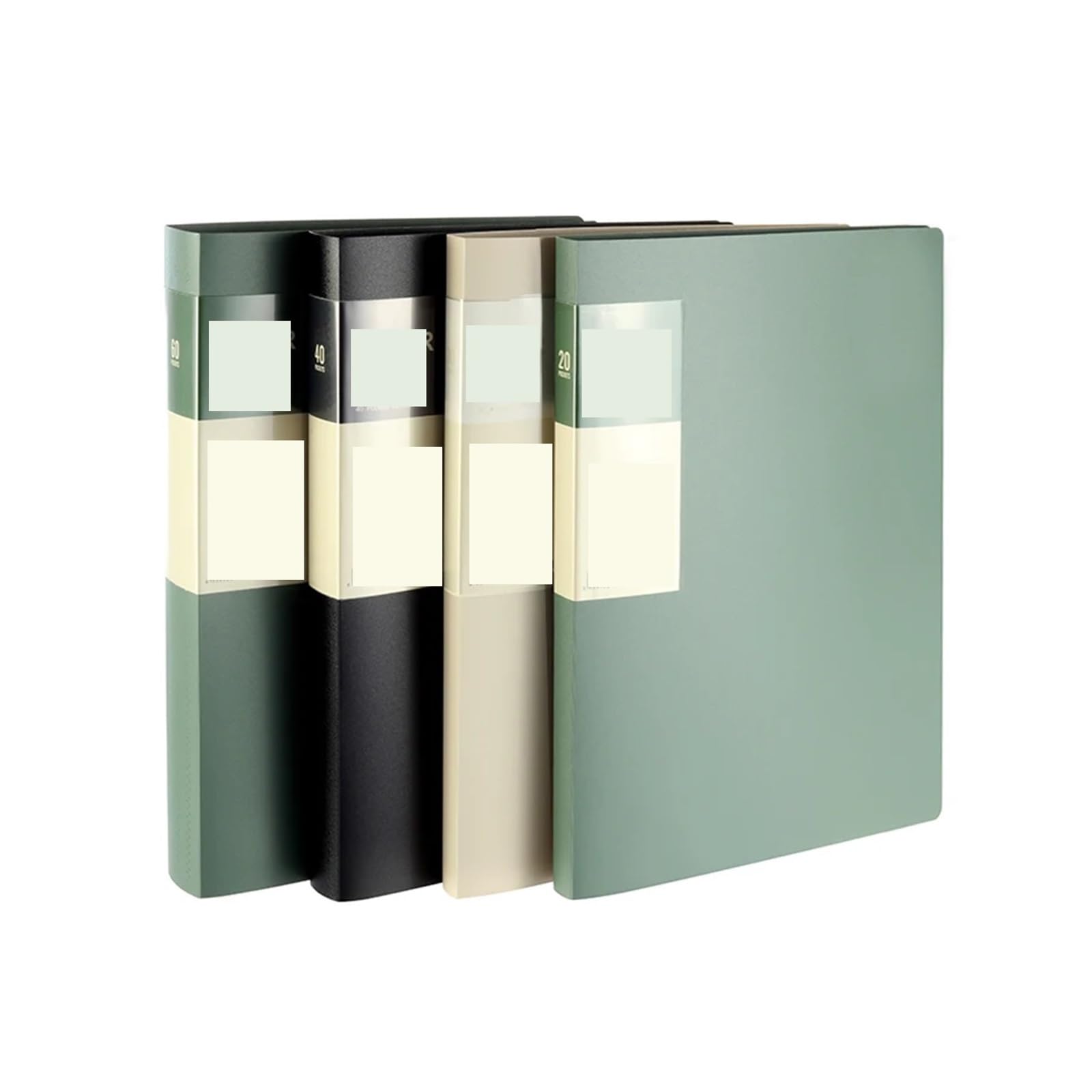 Music Sheet Chormappe Dokumentenordner | Mehrschichtiger transparenter Organizer mit Trennwänden, fasst 20 bis 60 Seiten, for Noten und A4-Papiere(Green-40)