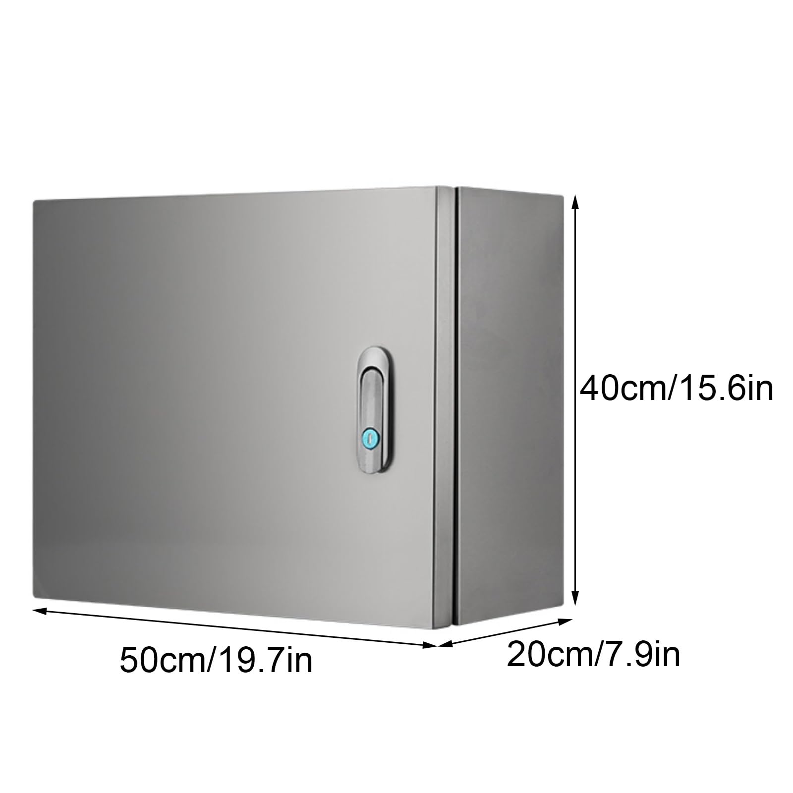 Scatola Elettrica Da Parete In Acciaio Inossidabile 304, Scatola Di Giunzione Elettrica Impermeabile, con Uscita Cavi e Fori Di Montaggio(50x40x20cm/19.7x15.7x7.9in)