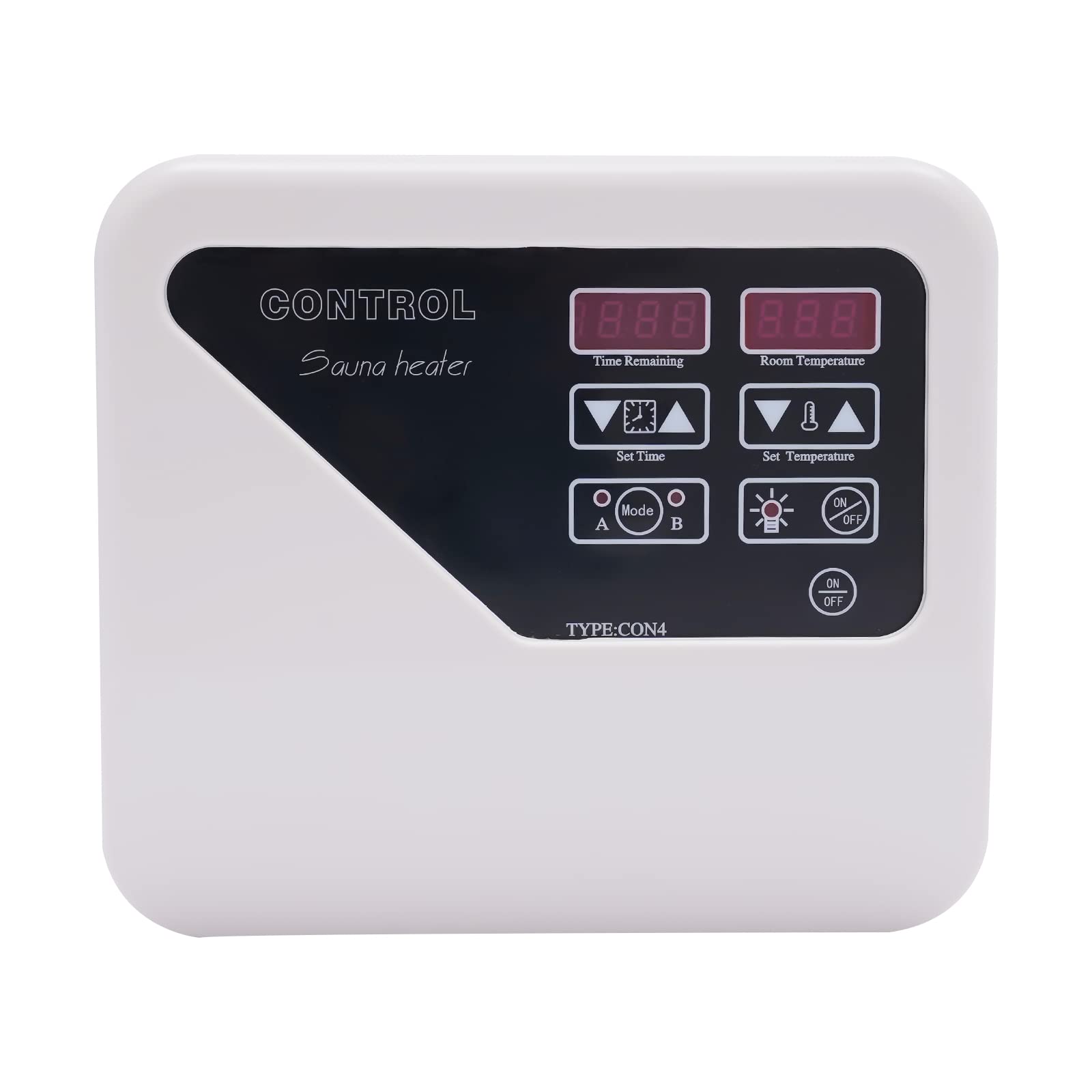 Sauna Digital Controller 3-9kw Saunaofen Digital Controller Externe Digital Controller Anzeige 40-105℃ Saunasteuergerät Weiß 2 Arbeitsmodi Energiesparendes Für Die Heimsauna