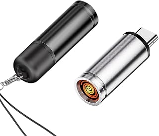 USB-C Electric Lighter, Windproof Waterproof, Phone or Power Bank Powered, mini, Lightweight, Activated by plugging into P... Price In India
